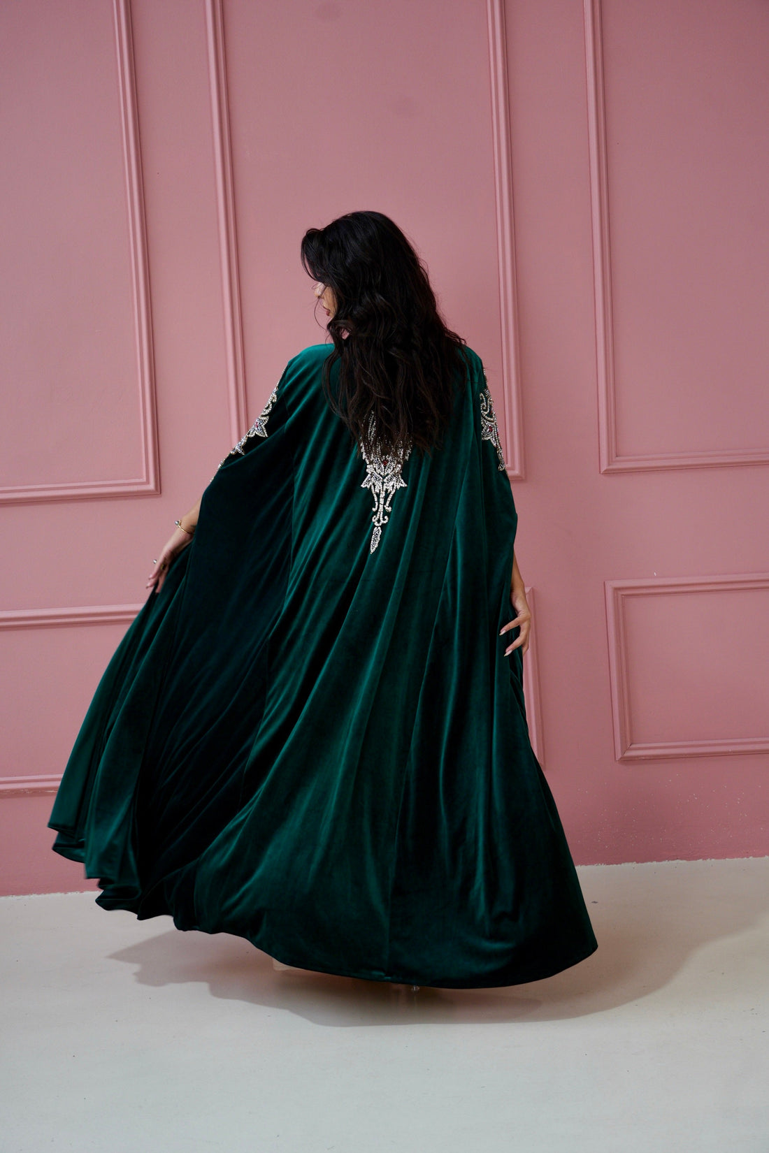abaya en velours d'hiver 