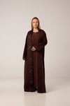 abaya en chocolat