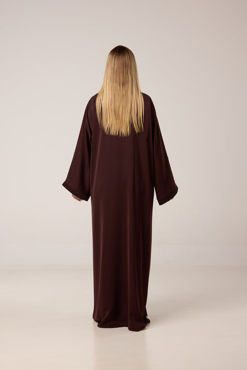 abaya en chocolat