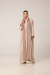 abaya nude perlée