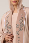 abaya nude perlée