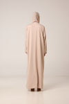 abaya nude perlée