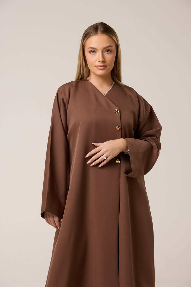 abaya chic couleur moka 