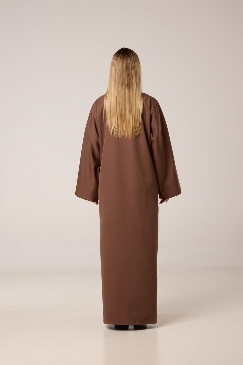 abaya chic couleur moka 