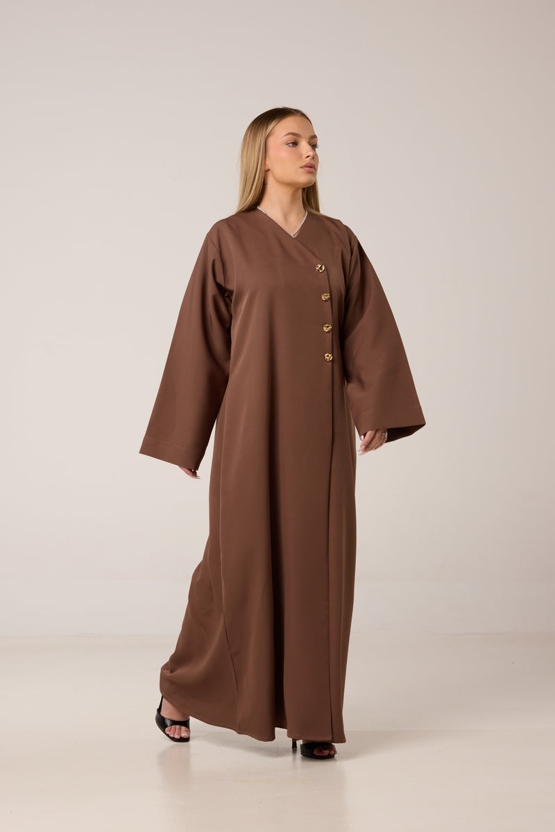abaya chic couleur moka 
