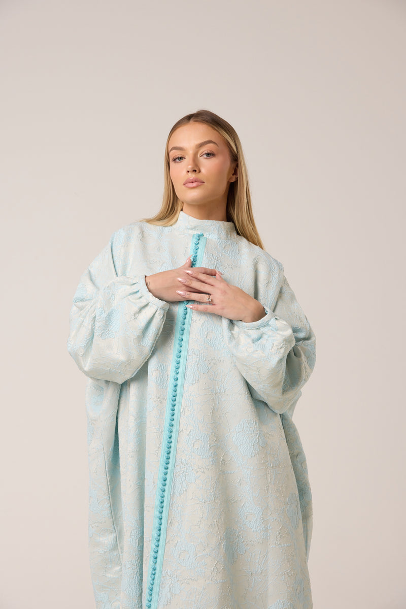 Abaya brocart marocain